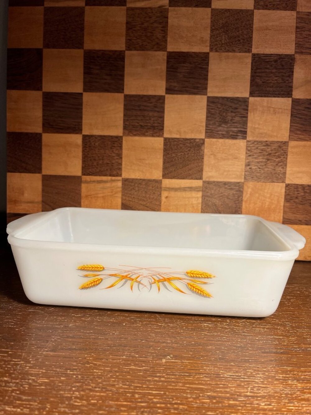 Anchor Hocking Fire King Wheat Loaf Pan Casserole A743